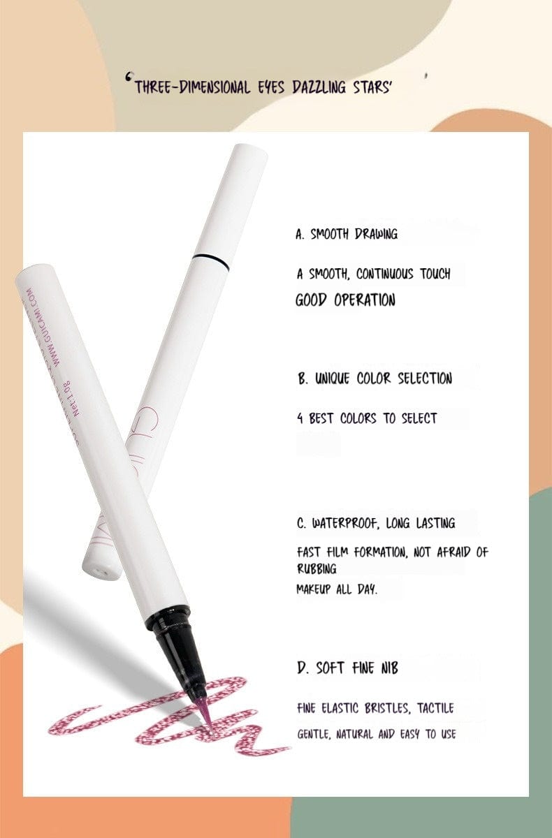 Diamond Powder Waterproof Slender Liquid Eyeliner - ArtGalleryZen