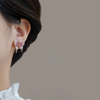 Thumbnail for Elegant Enamel Gradient Butterfly Earrings - ArtGalleryZen