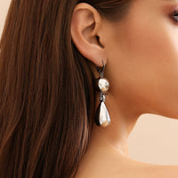Thumbnail for Elegant Gold Silver Plated Dangling Waterdrop Earrings - ArtGalleryZen