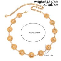 Thumbnail for Elegant Gold Silver Tone Daisy Waist Chain - ArtGalleryZen