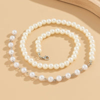 Thumbnail for Elegant Pearl Chain Y Necklace - ArtGalleryZen