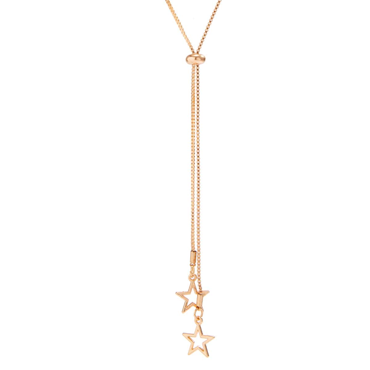 Elegant Tiny Starry Pendant Box Chain Necklace - ArtGalleryZen