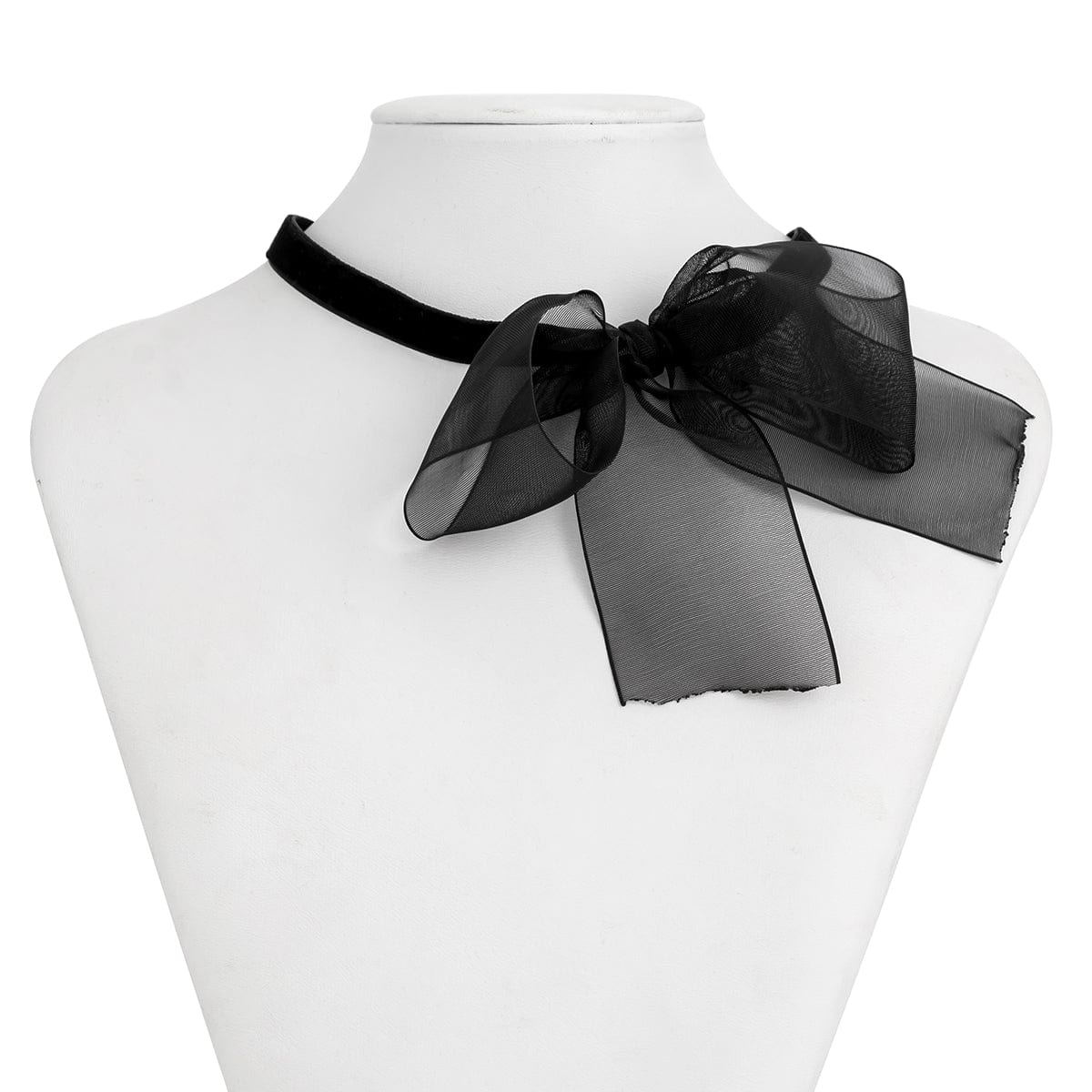 Elegant Velvet Bowknot Collar Choker Necklace - ArtGalleryZen