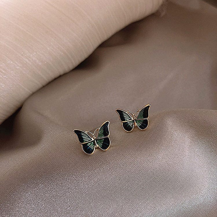 Enamel Butterfly Earrings - ArtGalleryZen