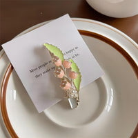 Thumbnail for Enamel Pink Flower Hair Clip - ArtGalleryZen