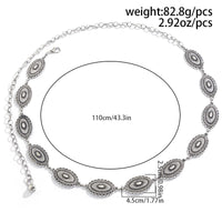 Thumbnail for Ethnic Style Carved Oval Waist Chain - ArtGalleryZen
