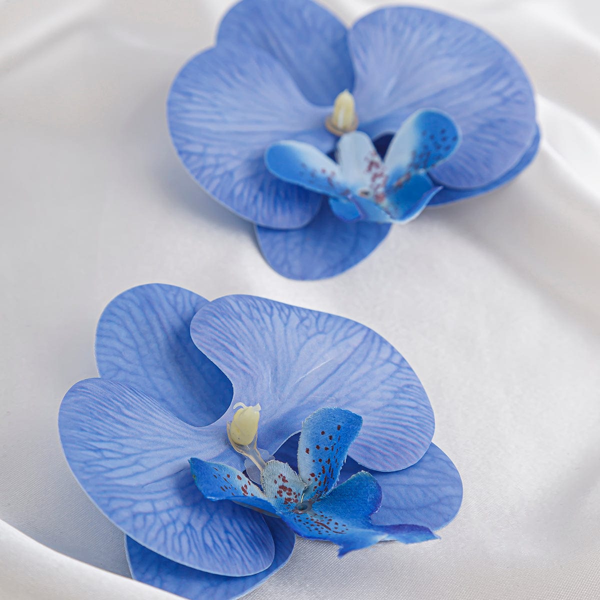 Exaggerated Butterfly Orchid Flower Stud Earrings - ArtGalleryZen