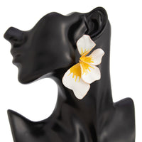 Thumbnail for Exaggerated Gradient Enamel Flower Petal Stud Earrings - ArtGalleryZen