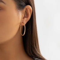 Thumbnail for Geometric 12 Pieces Pearl Inlaid Huggie Hoop Earrings Set - ArtGalleryZen