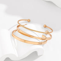 Thumbnail for Geometric 3 Pieces Bangle Bracelet Set - ArtGalleryZen