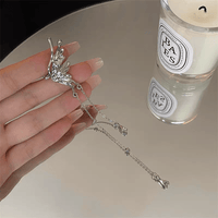 Thumbnail for Geometric Angel Wings Butterfly Dangle Earrings - ArtGalleryZen