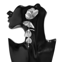 Thumbnail for Geometric Chunky Abstract Floral Tassel Earrings - ArtGalleryZen