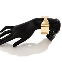 Thumbnail for Geometric Chunky Abstract Ribbon Pattern Bangle Bracelet - ArtGalleryZen