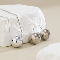 Thumbnail for Geometric Chunky Ball Charm Choker Necklace Earrings Set - ArtGalleryZen