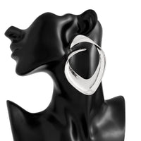 Thumbnail for Geometric Chunky Irregular Curl Stud Earrings - ArtGalleryZen
