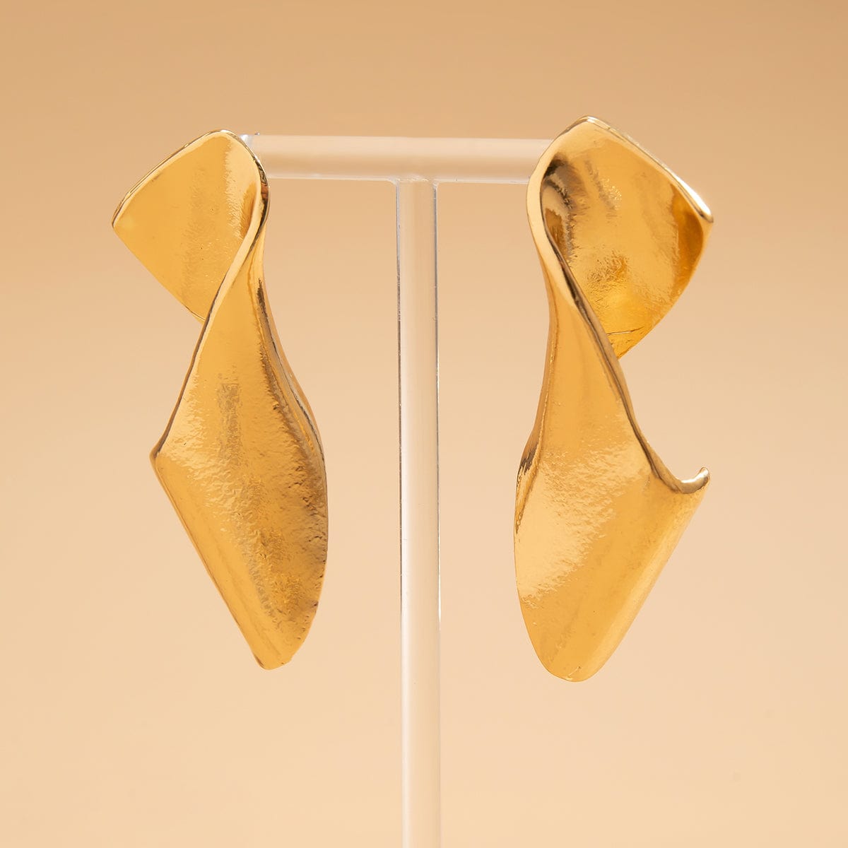 Geometric Chunky Irregular Twisted Dangle Earrings - ArtGalleryZen