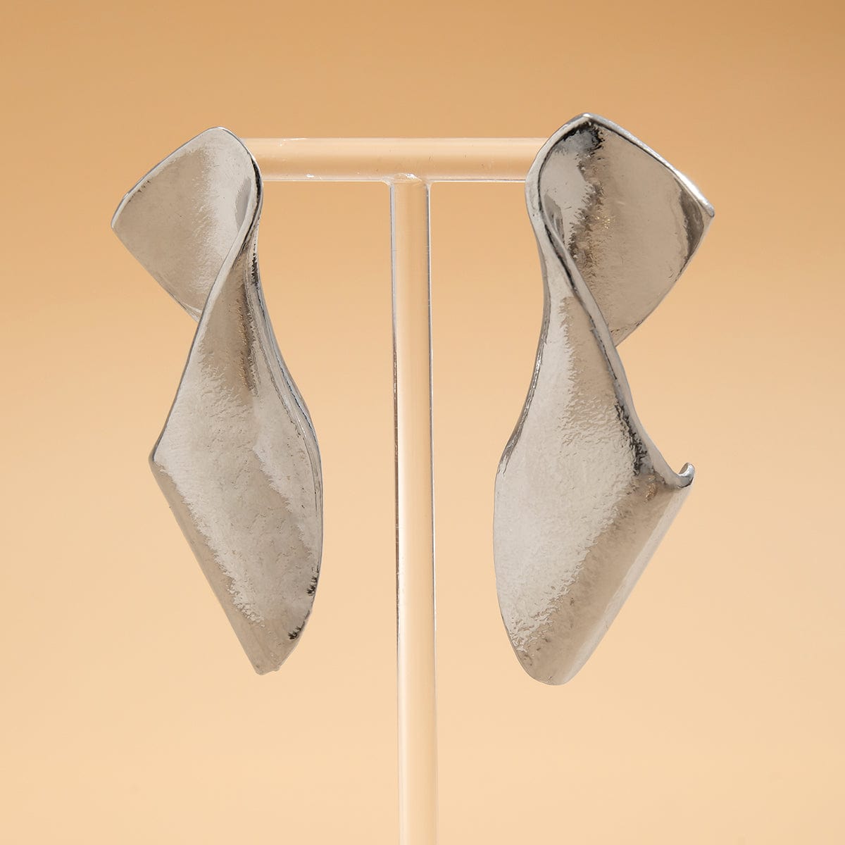 Geometric Chunky Irregular Twisted Dangle Earrings - ArtGalleryZen