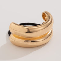 Thumbnail for Geometric Curved Metallic Elastic Hair Tie - ArtGalleryZen