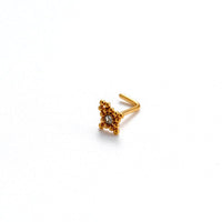 Thumbnail for Geometric CZ Inlaid Beads Nose Piercing Nose Stud - ArtGalleryZen