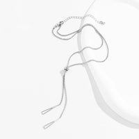 Thumbnail for Geometric Dainty Snake Chain Y Necklace - ArtGalleryZen
