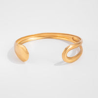 Thumbnail for Geometric Glossy Hollow Arm Cuff - ArtGalleryZen