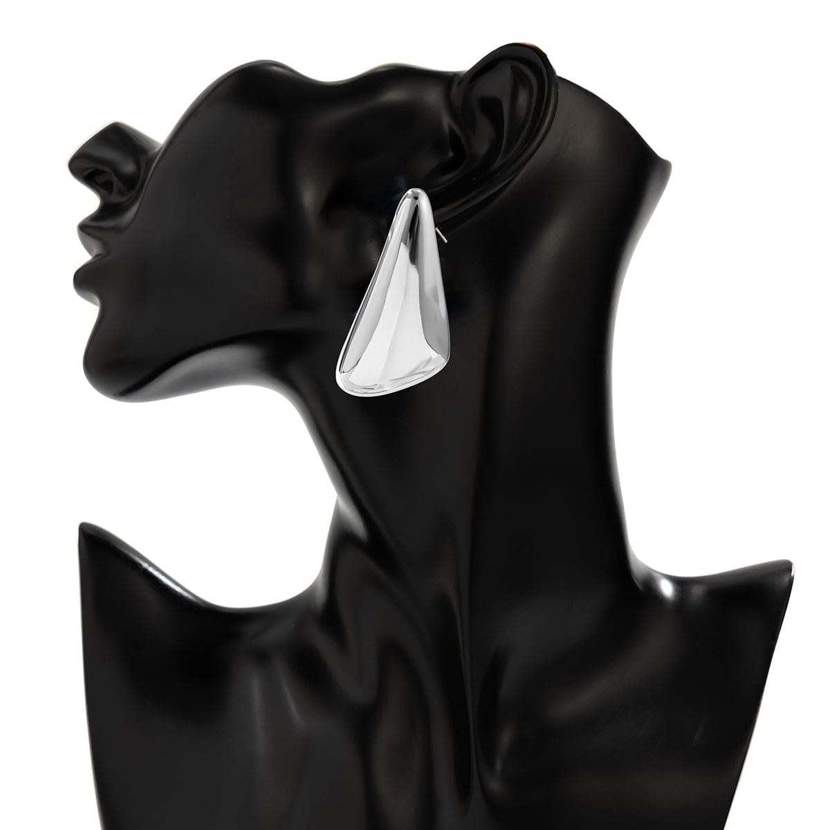 Geometric Glossy Triangle Dangle Earrings - ArtGalleryZen