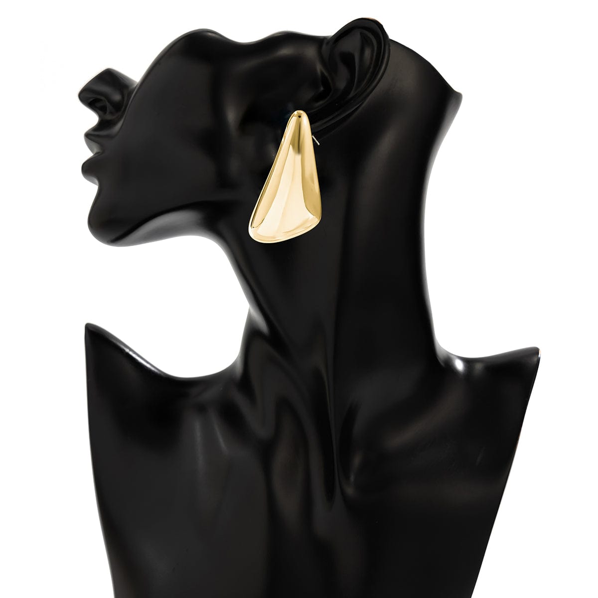 Geometric Glossy Triangle Dangle Earrings - ArtGalleryZen