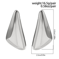 Thumbnail for Geometric Glossy Triangle Dangle Earrings - ArtGalleryZen
