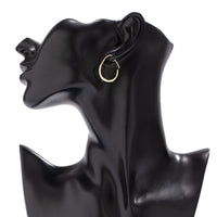 Thumbnail for Minimalist Gold Plated Oval Hoop Earrings - ArtGalleryZen
