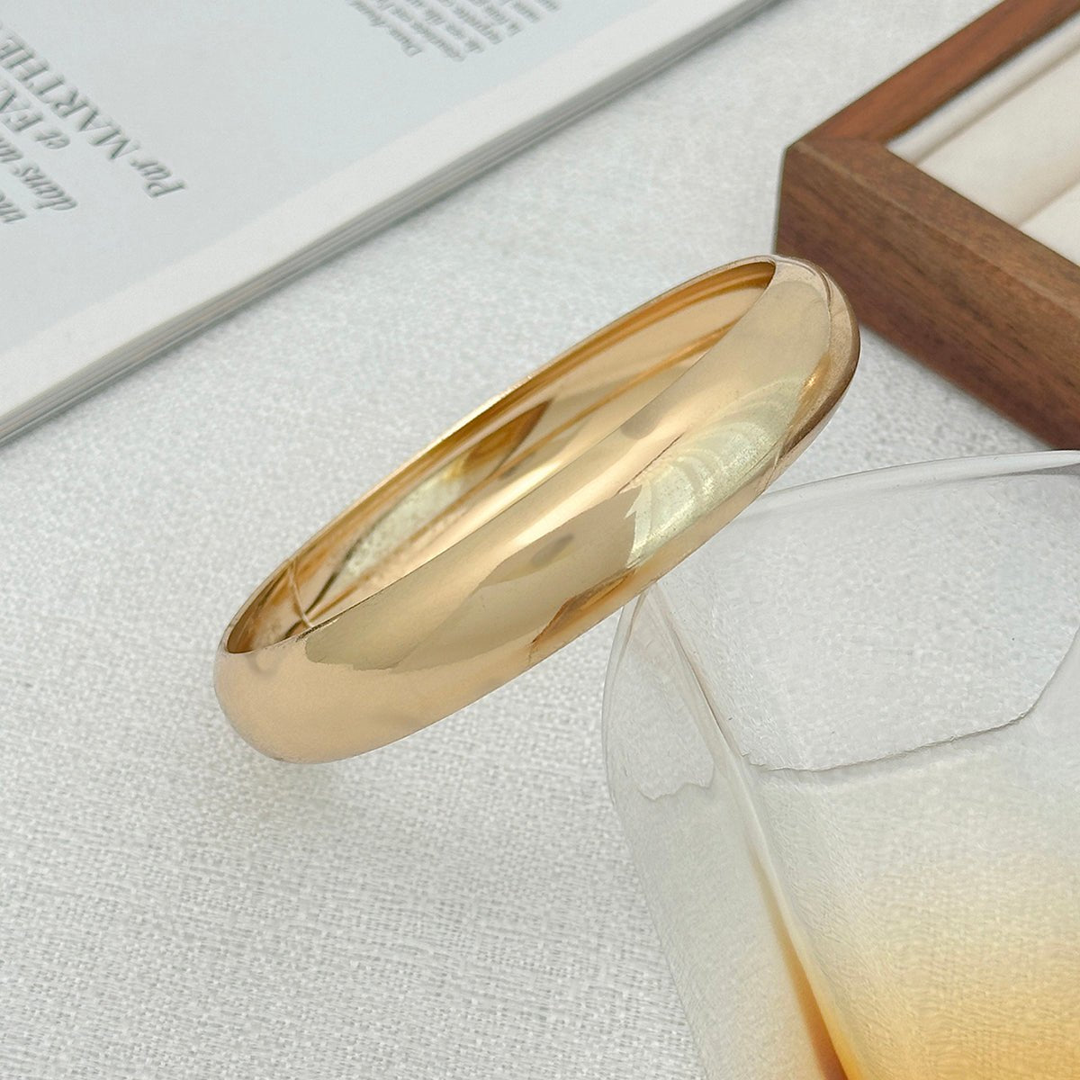 Geometric Gold Silver Plated Glossy Arm Cuff - ArtGalleryZen