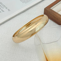 Thumbnail for Geometric Gold Silver Plated Glossy Arm Cuff - ArtGalleryZen