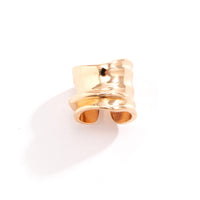 Thumbnail for Geometric Gold Silver Plated Wide Irregular Arc Ring - ArtGalleryZen