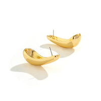 Thumbnail for Geometric Gold Silver Tone Metallic Dangle Earrings - ArtGalleryZen