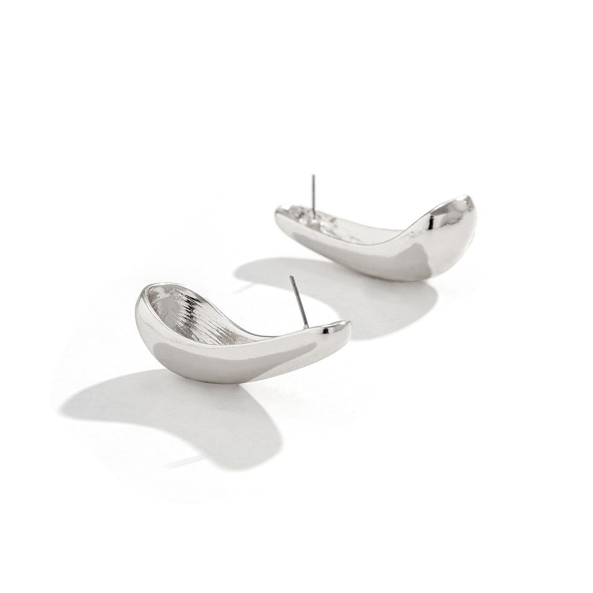 Geometric Gold Silver Tone Metallic Dangle Earrings - ArtGalleryZen