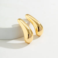 Thumbnail for Geometric Gold Silver Tone Metallic Dangle Earrings - ArtGalleryZen