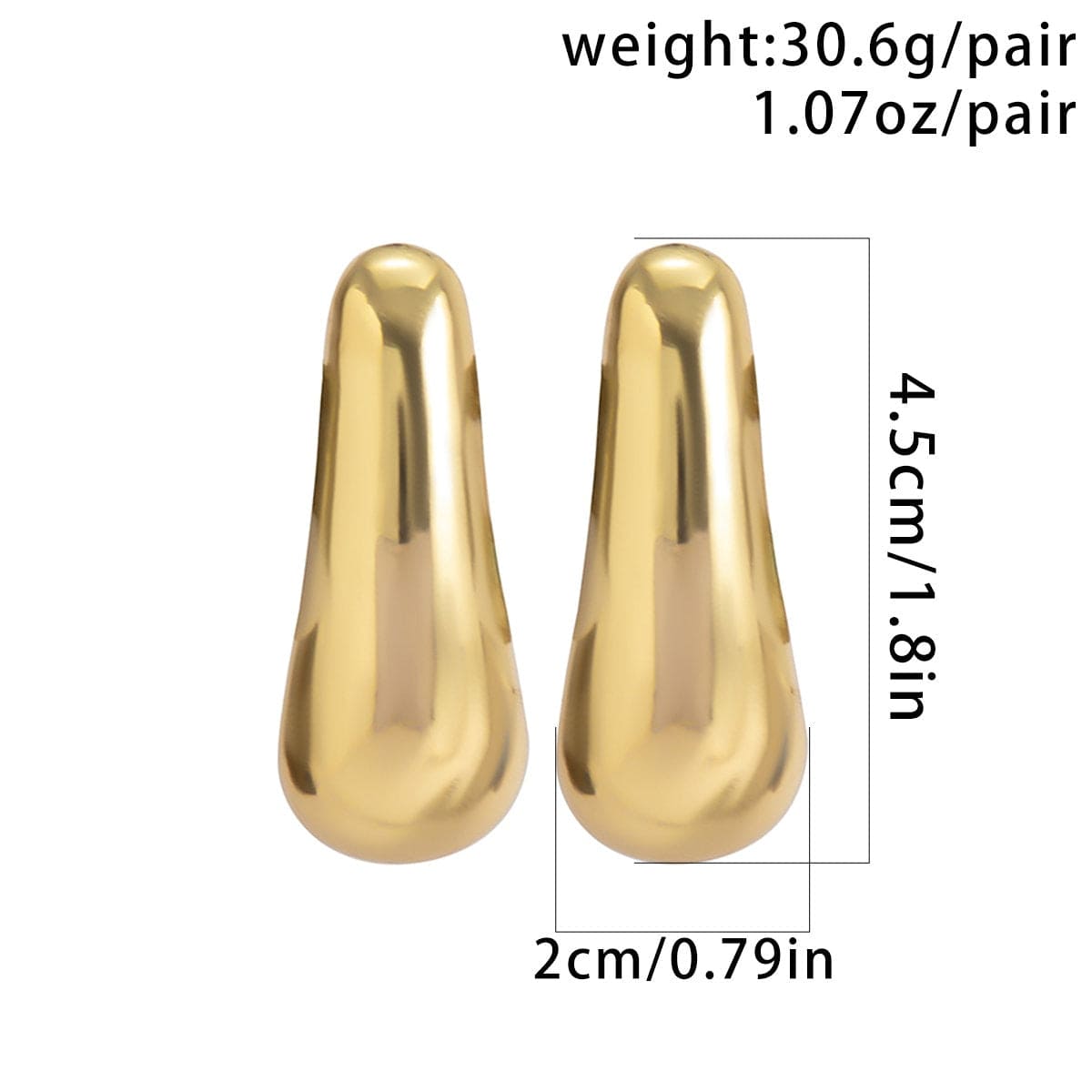 Geometric Gold Silver Tone Metallic Dangle Earrings - ArtGalleryZen