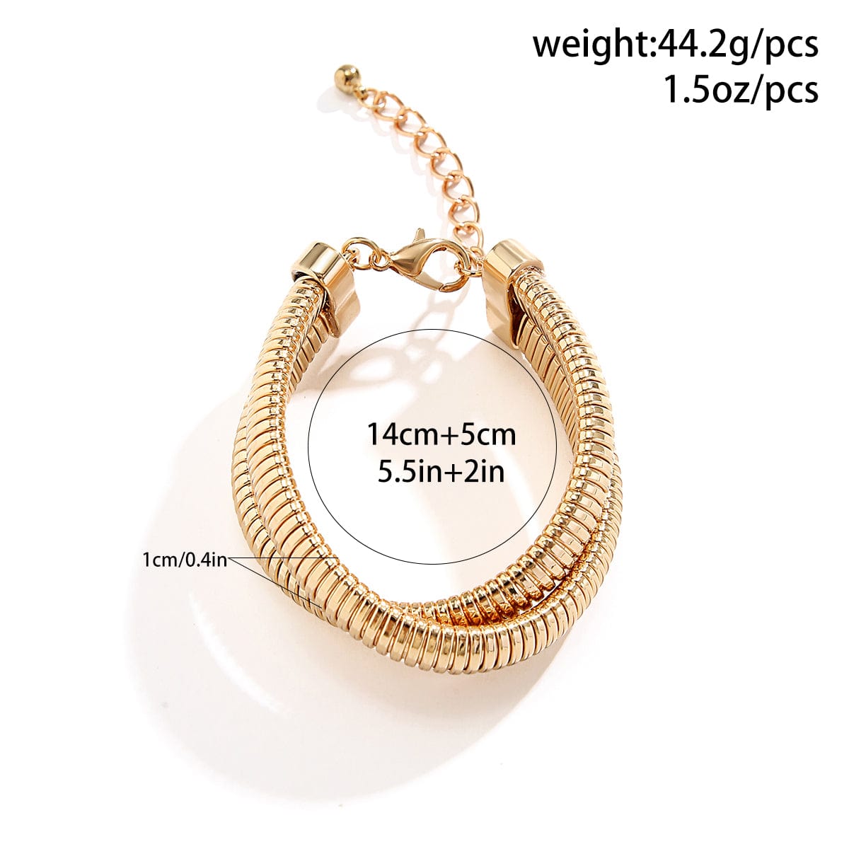 Geometric Intermeshing Bangle Bracelet - ArtGalleryZen