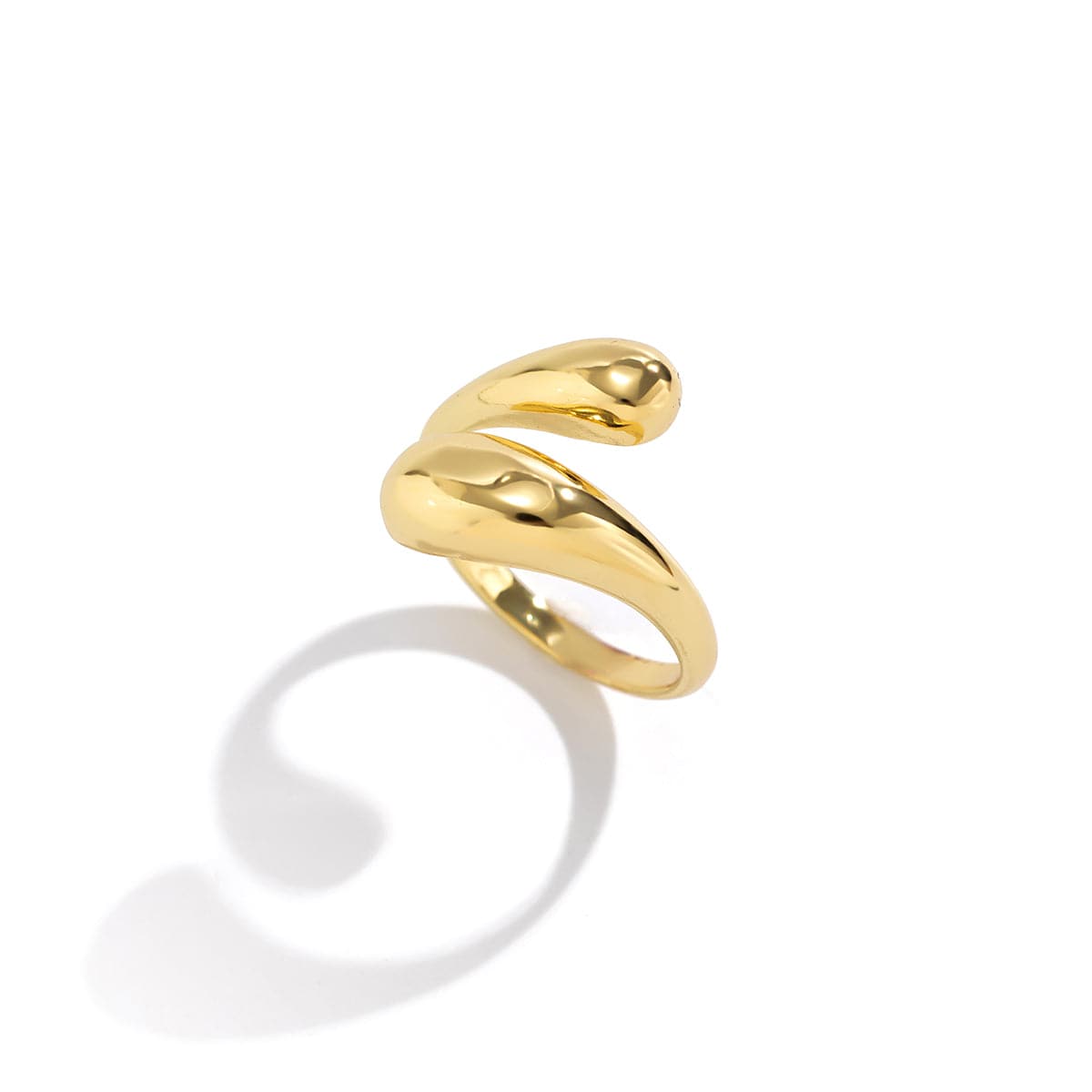 14K Gold Heart & arrow open ring for women & girls | Gold open ring  collection