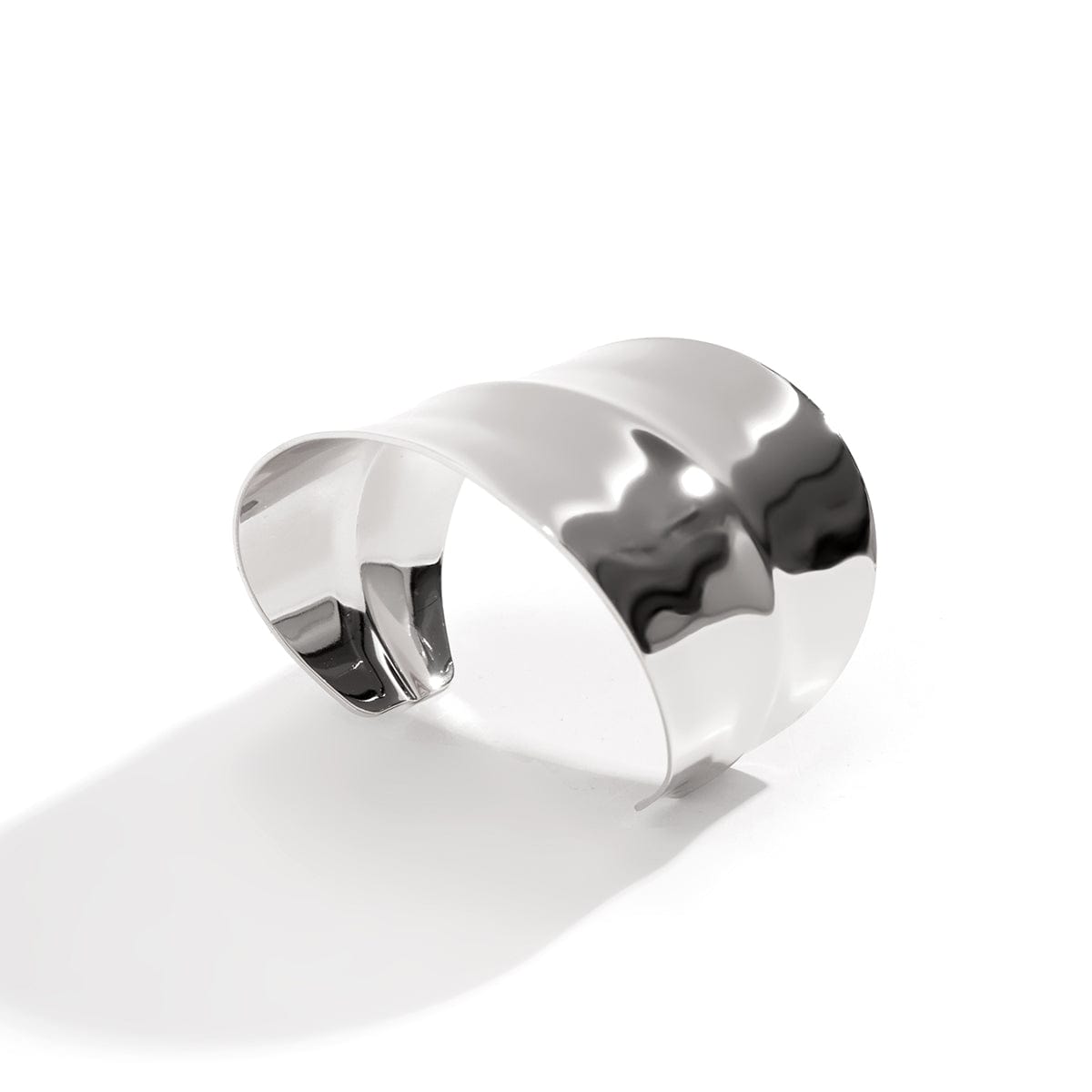 Geometric Irregular Wide Open Cuff Bracelet - ArtGalleryZen