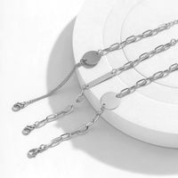 Thumbnail for Geometric Metallic Charm Cable Chain Bracelet Set - ArtGalleryZen