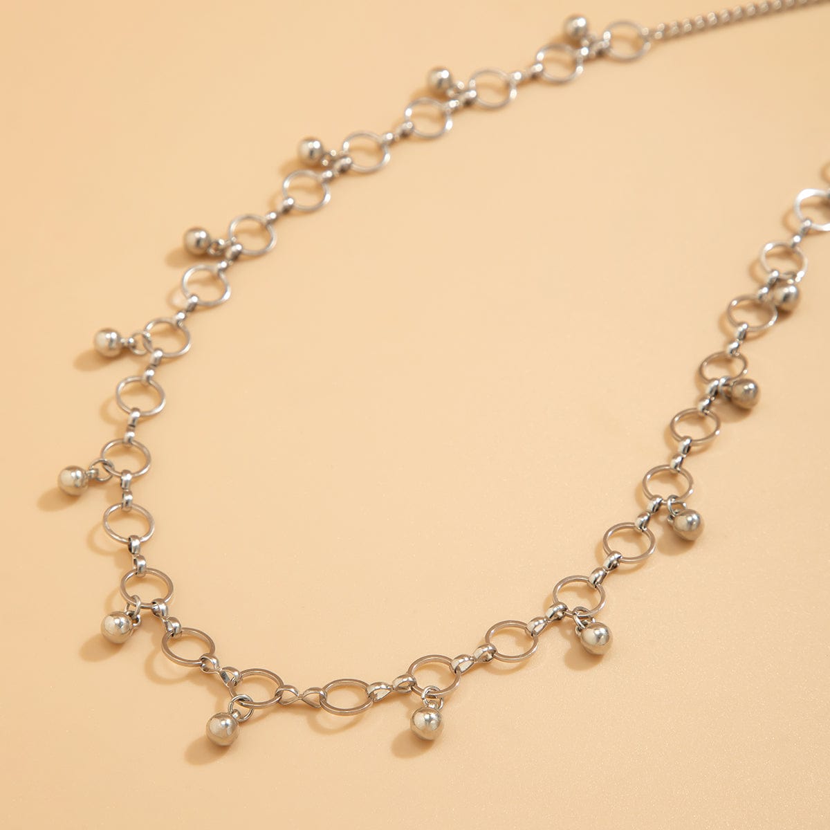 Geometric Minimalist Ball Tassel Hoop Belly Chain - ArtGalleryZen