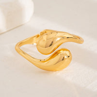 Thumbnail for Geometric Minimalist Duo Waterdrop Bangle Bracelet - ArtGalleryZen