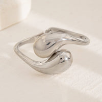 Thumbnail for Geometric Minimalist Duo Waterdrop Bangle Bracelet - ArtGalleryZen