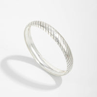 Thumbnail for Geometric Silver Plated Striped Arm Cuff - ArtGalleryZen