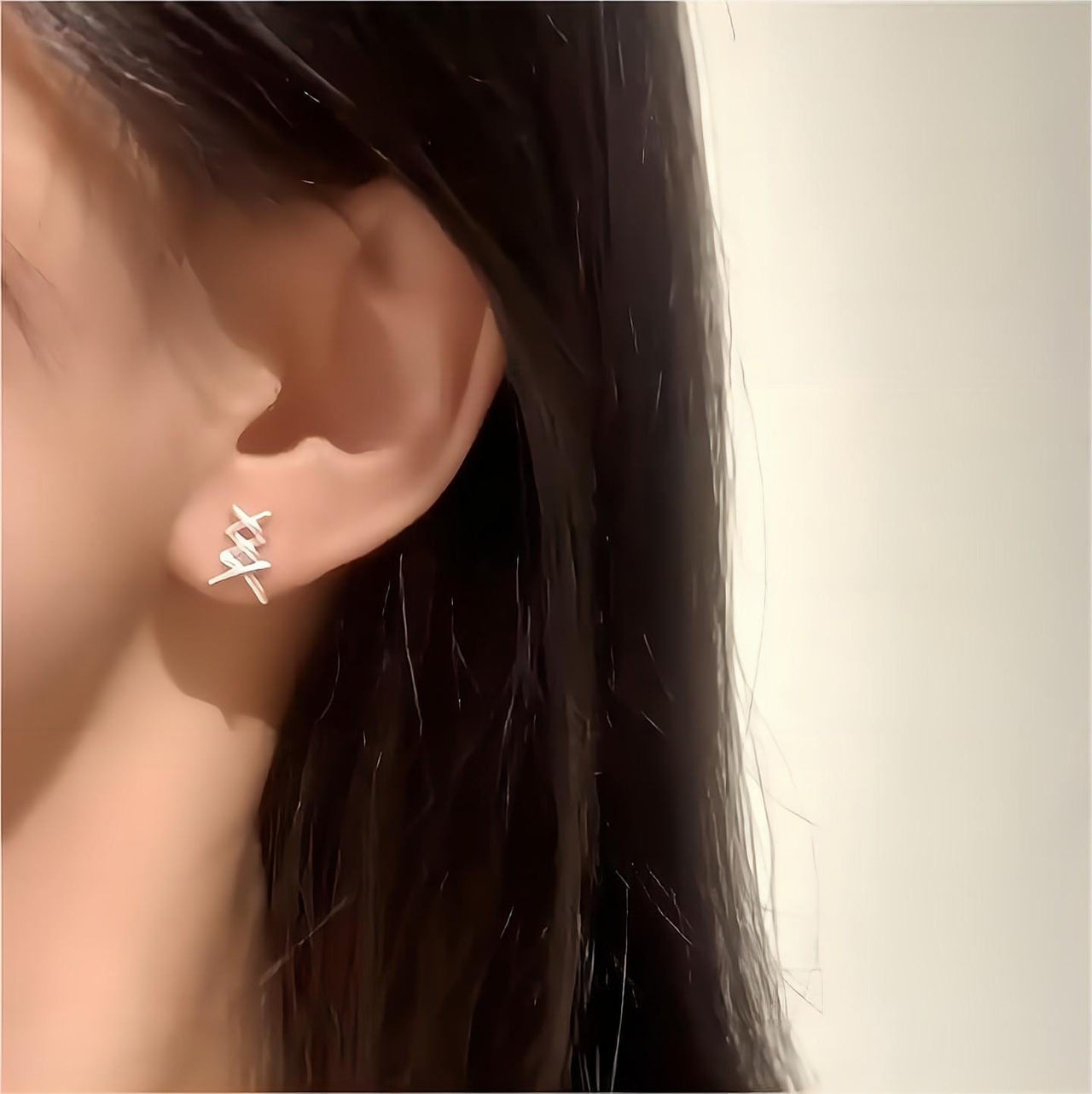 Geometric Transformable Ribbon Earrings - ArtGalleryZen