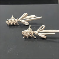 Thumbnail for Geometric Transformable Ribbon Earrings - ArtGalleryZen