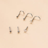 Thumbnail for Gold Silver Plated Star Stainless Steel Nose Piercing Nose Stud - ArtGalleryZen