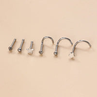 Thumbnail for Gold Silver Plated Star Stainless Steel Nose Piercing Nose Stud - ArtGalleryZen