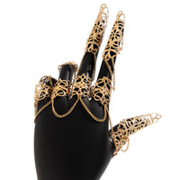 Thumbnail for Gothic Layered Dark Nail Fingers Nails Claws Bracelet - ArtGalleryZen