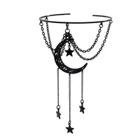 Thumbnail for Gothic Layered Moon Star Tassel Arm Cuff - ArtGalleryZen